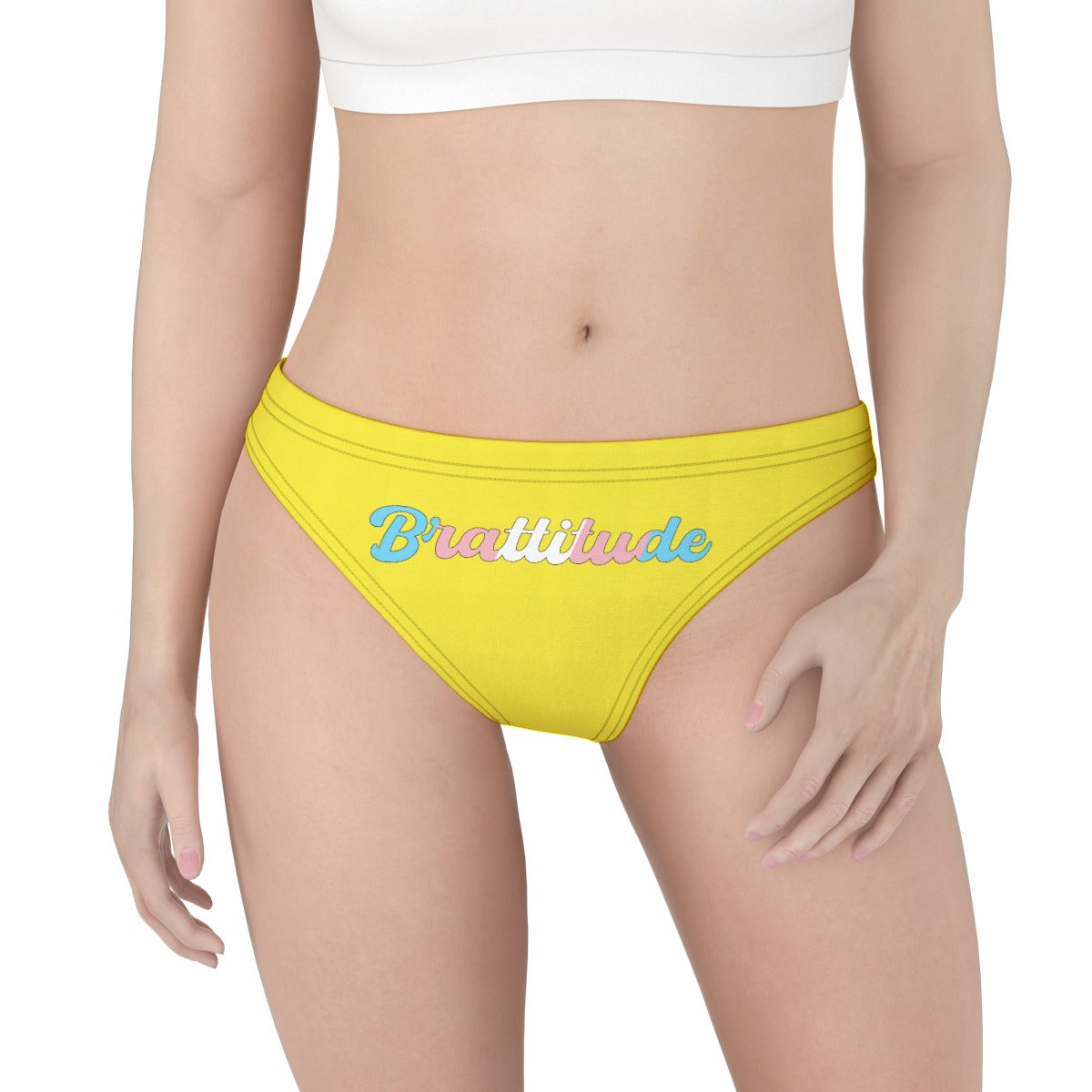 Brattitude Trans Flag Low Waist Jersey Brief