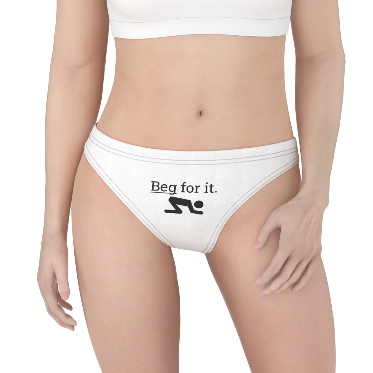 Beg For It Low Waist Jersey Brief