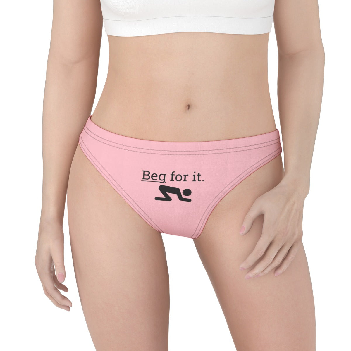 Beg For It Low Waist Jersey Brief