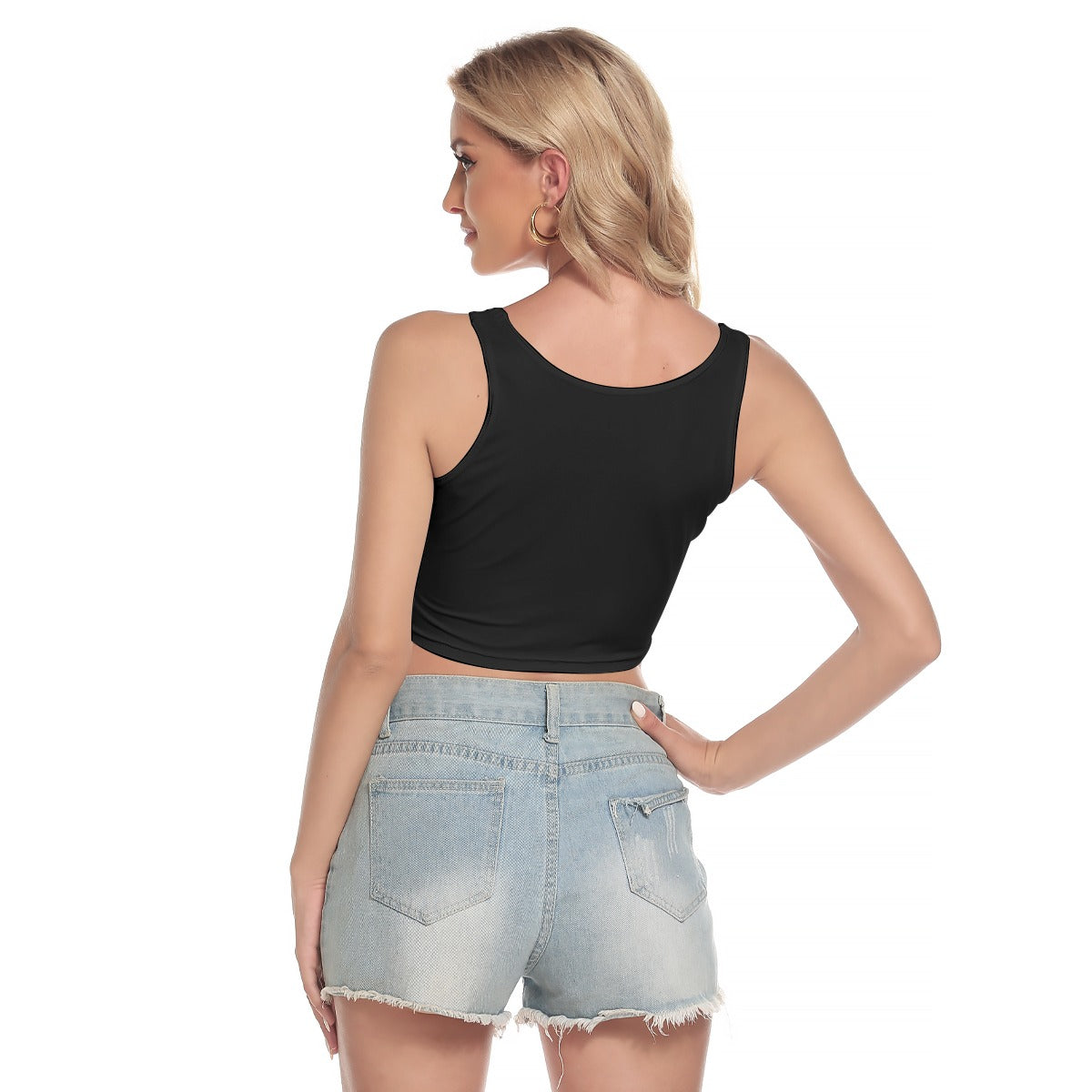 Brattitude Trans Flag Sport Crop Top