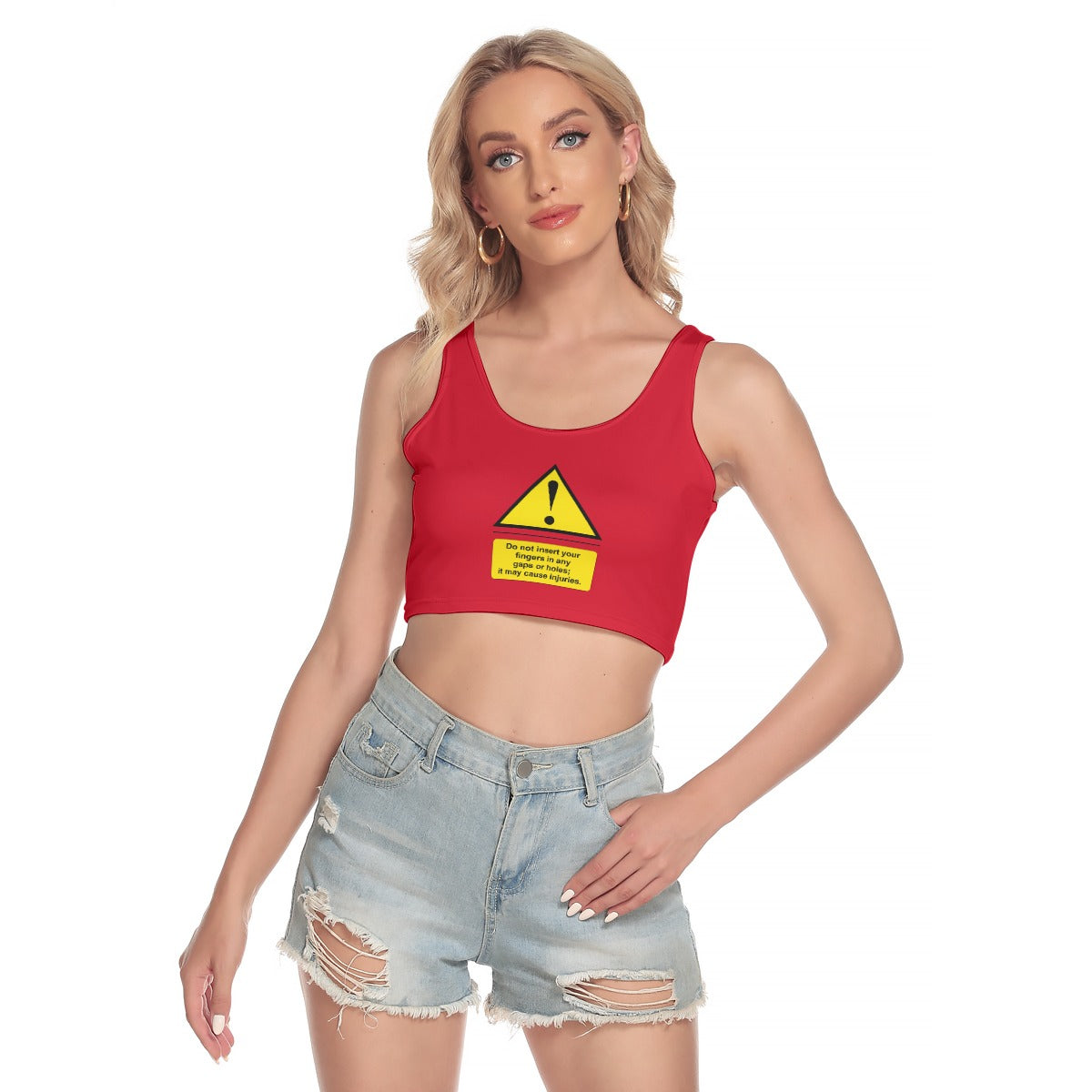 Shock Warning Sport Crop Top