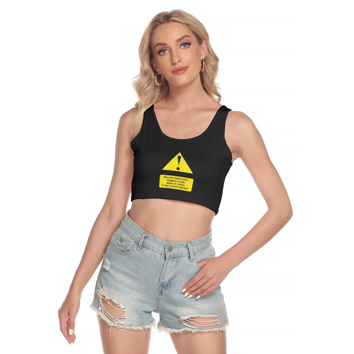 Shock Warning Sport Crop Top