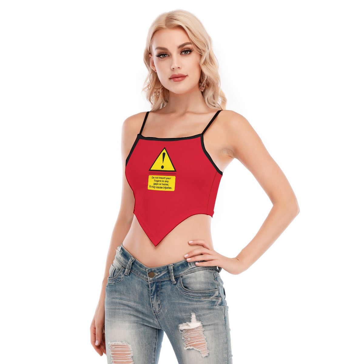 Shock Warning Cami Tube Top
