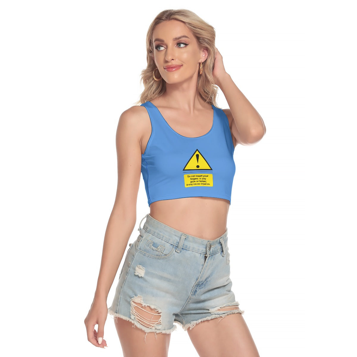 Shock Warning Sport Crop Top