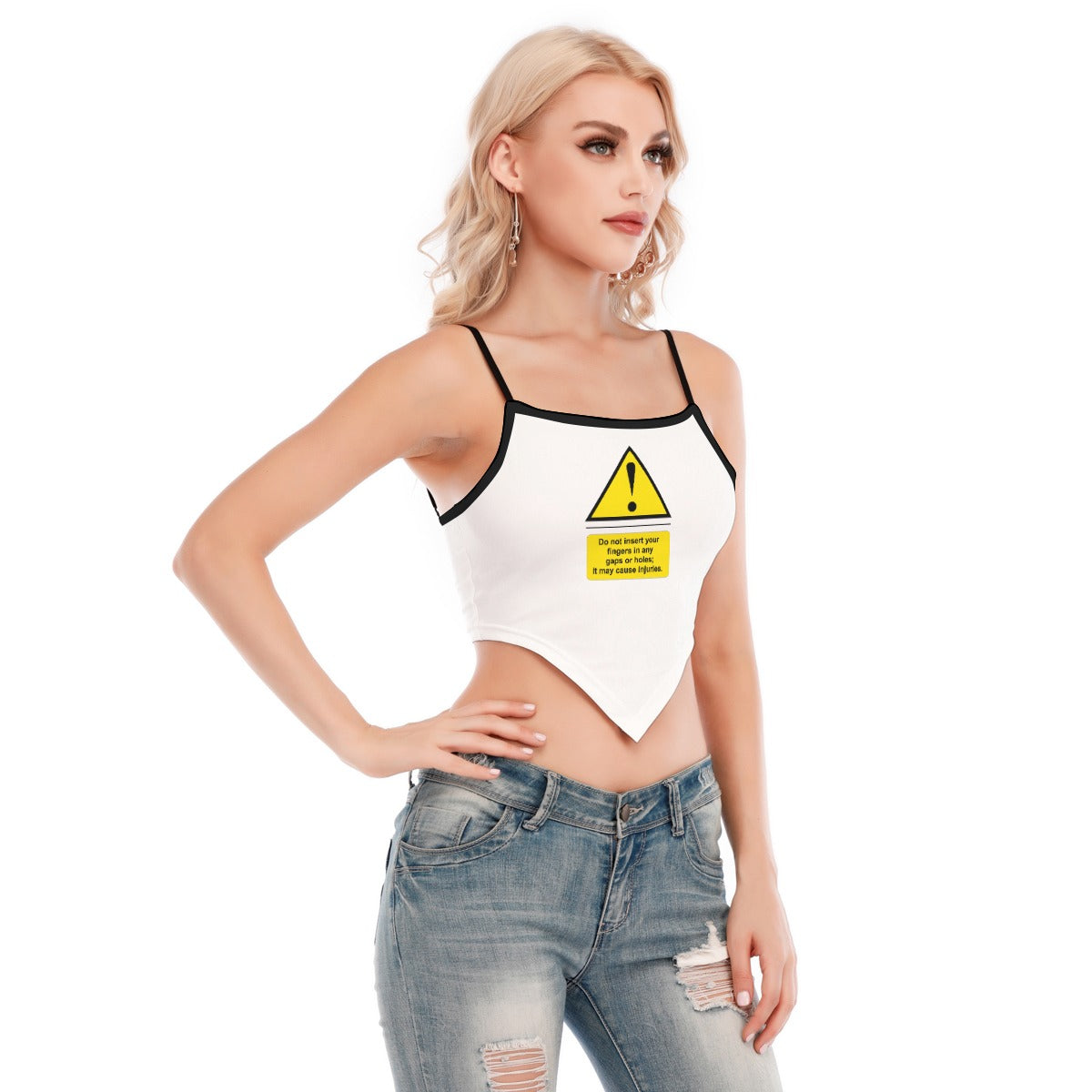 Shock Warning Cami Tube Top