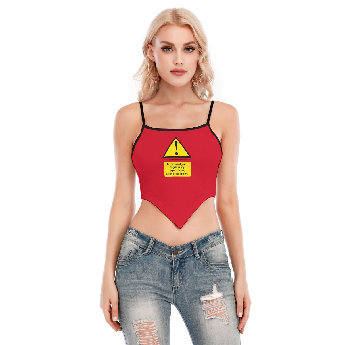 Shock Warning Cami Tube Top