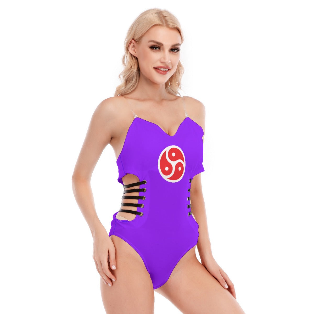 Triskelion Black Strap Bodysuit