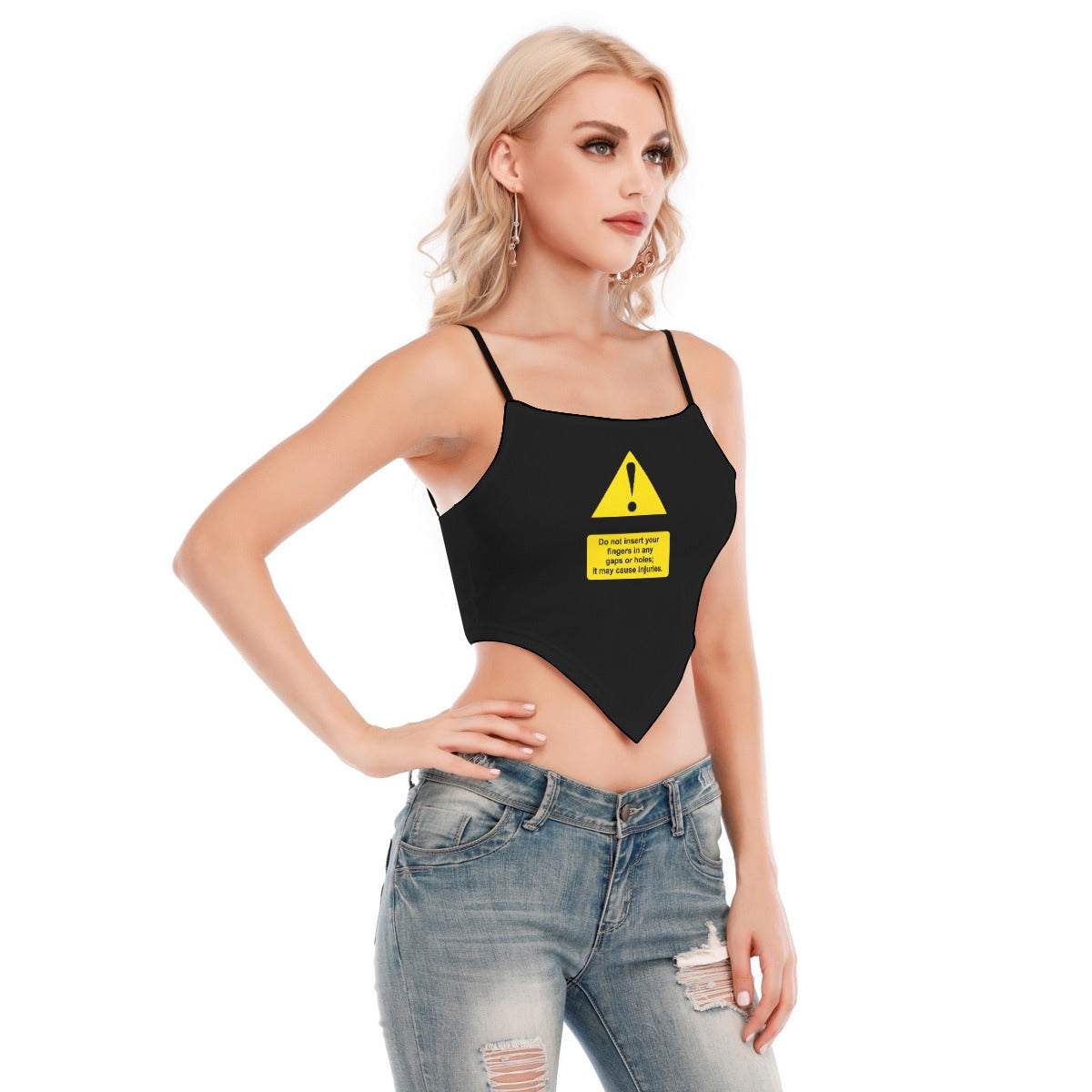 Shock Warning Cami Tube Top