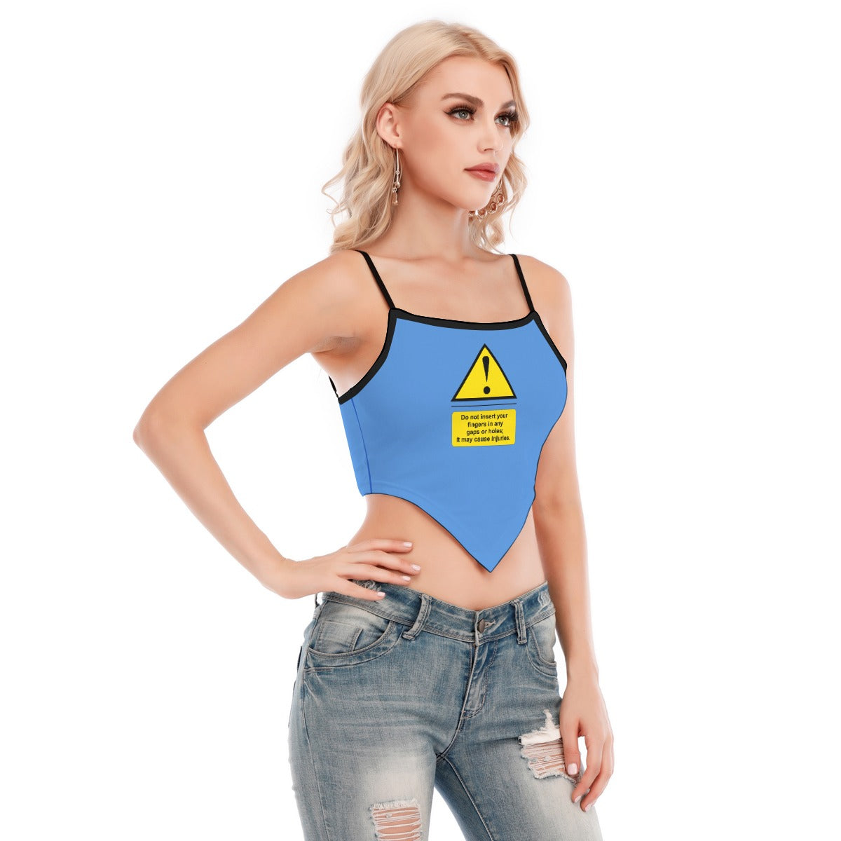Shock Warning Cami Tube Top