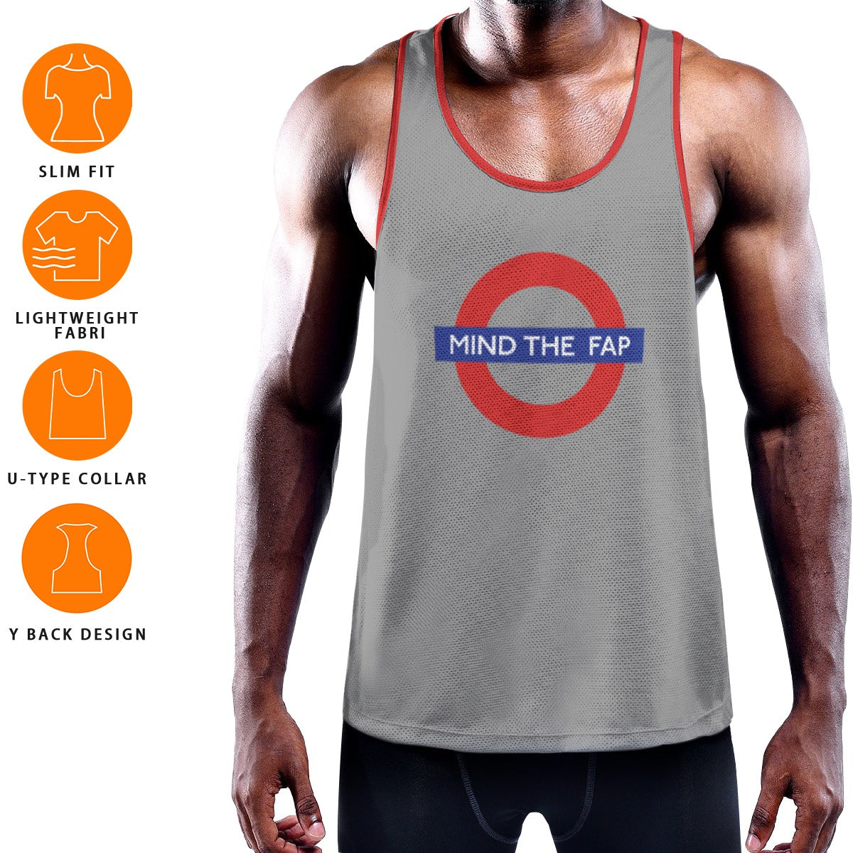 Mind the Fap Slim Y-Back Muscle Tank Top