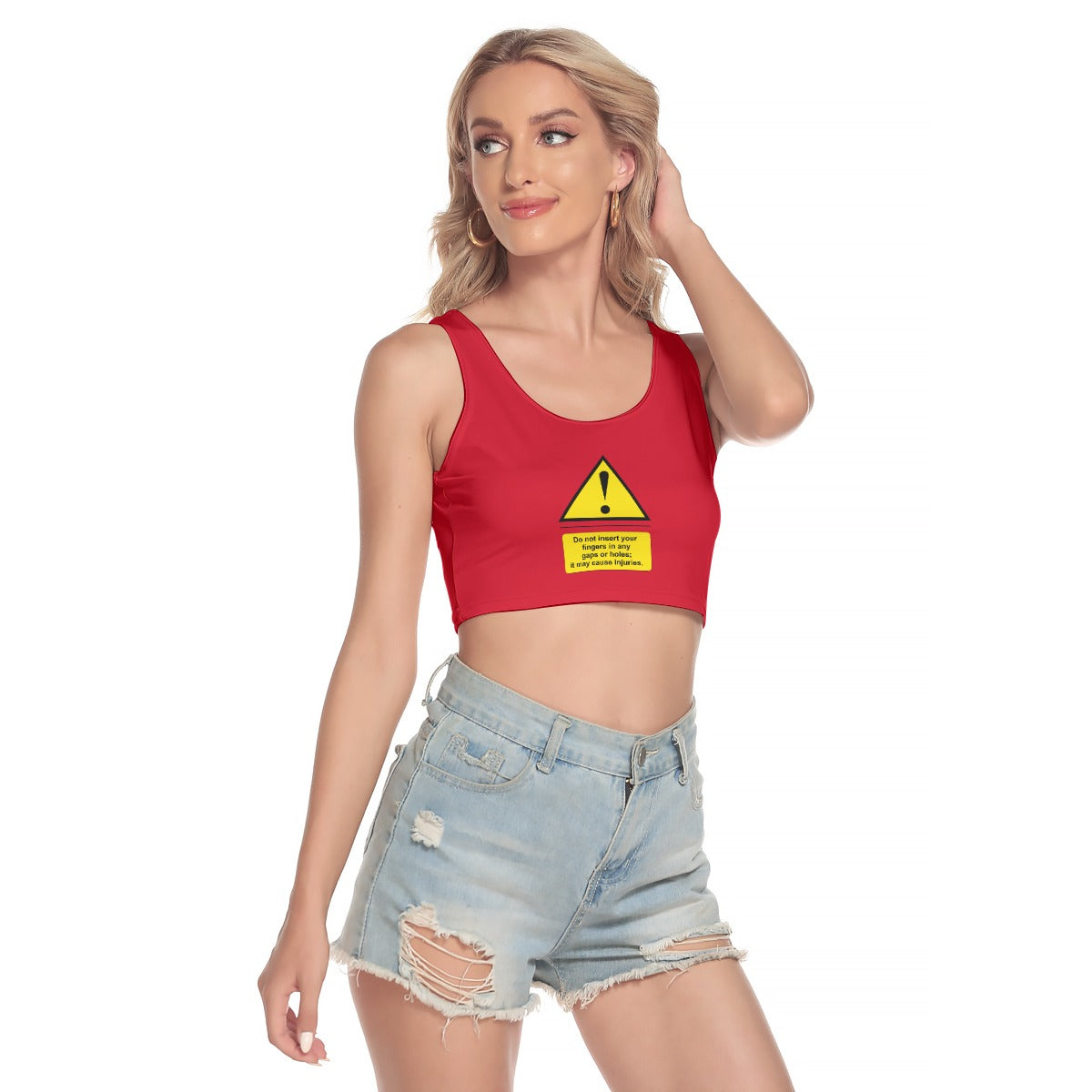 Shock Warning Sport Crop Top