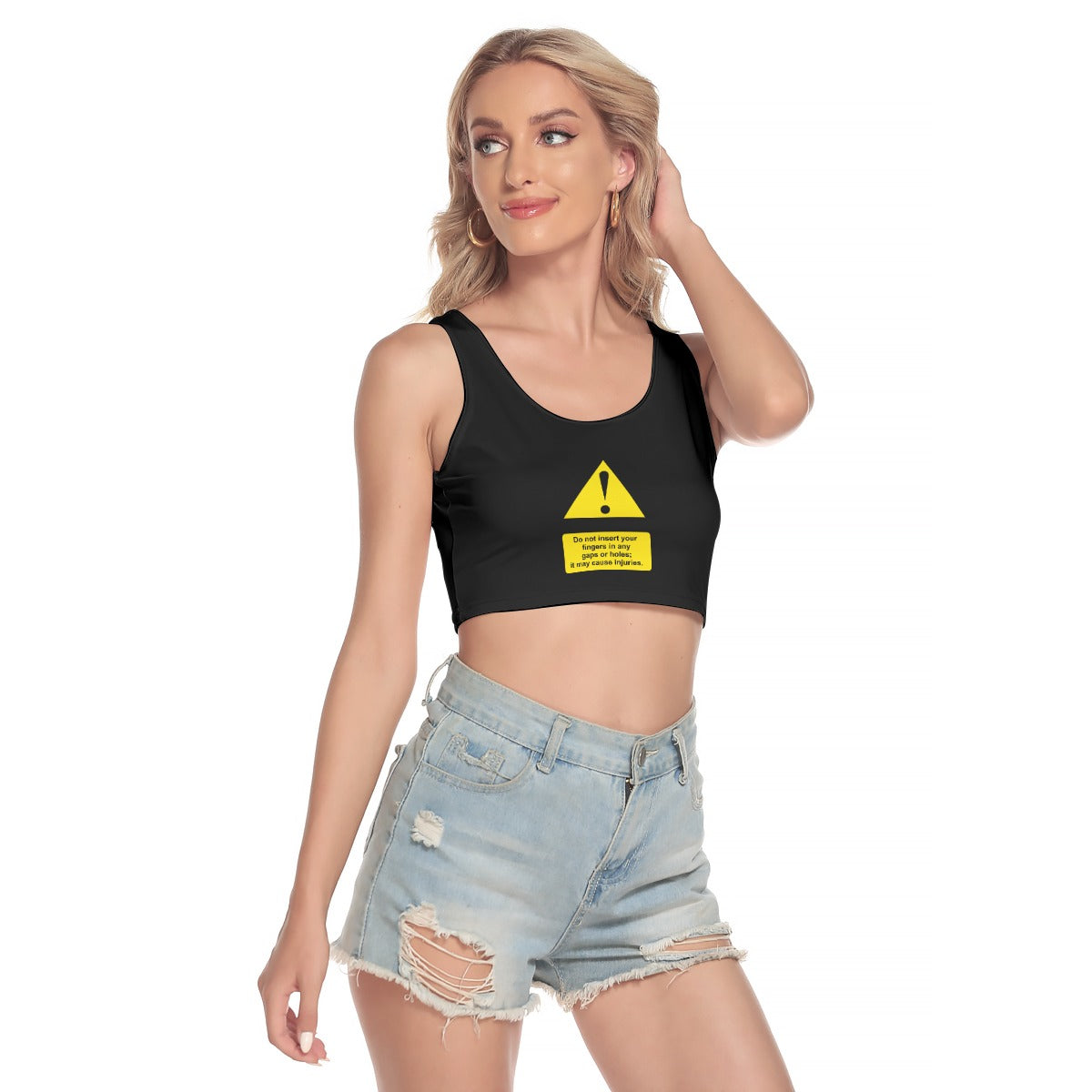 Shock Warning Sport Crop Top