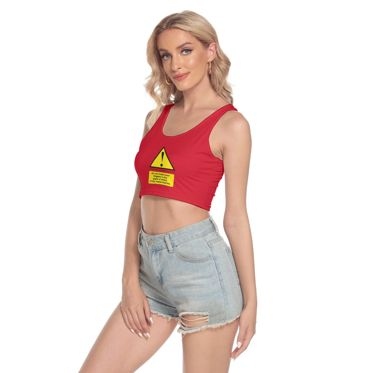 Shock Warning Sport Crop Top