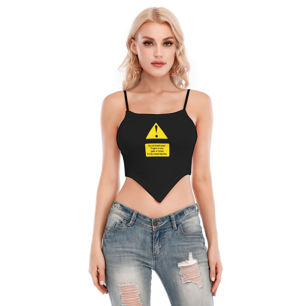 Shock Warning Cami Tube Top