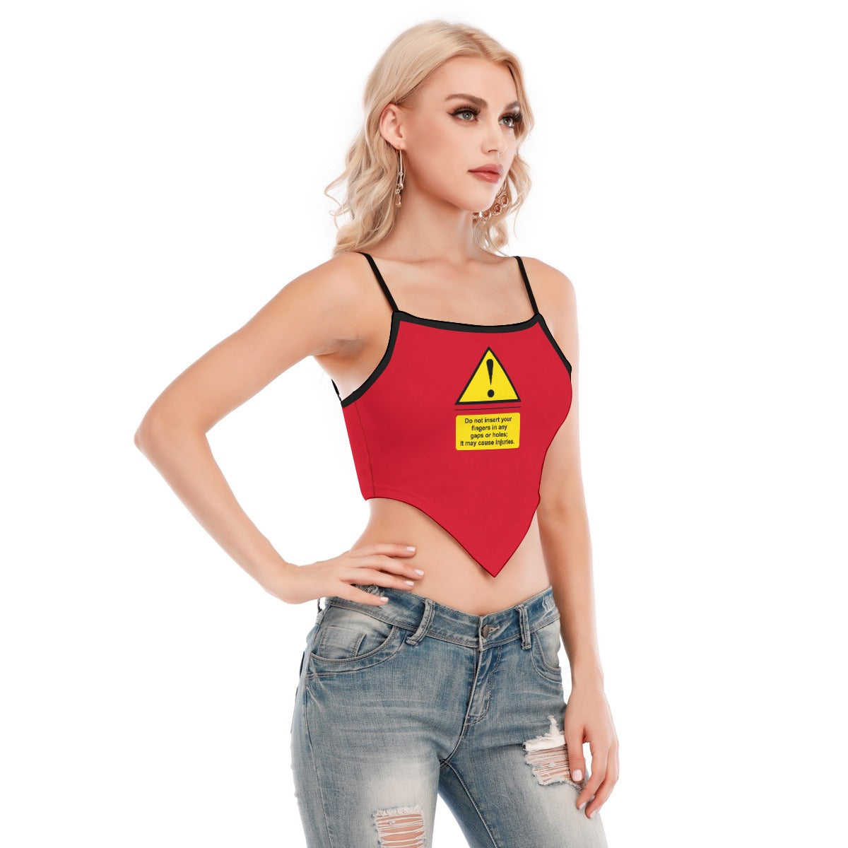 Shock Warning Cami Tube Top