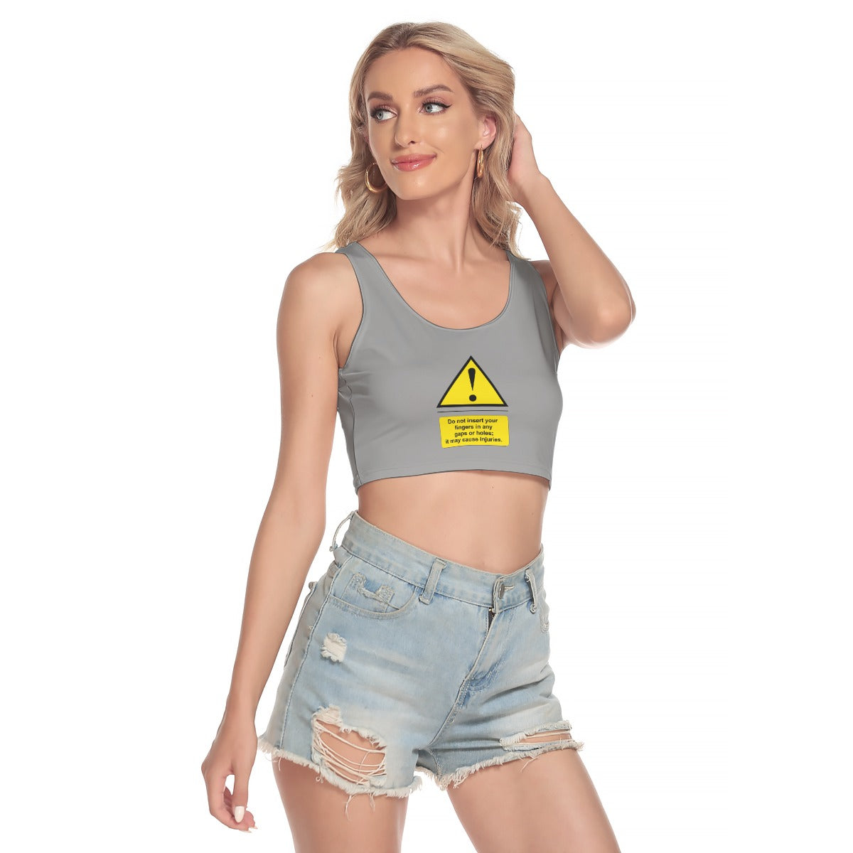 Shock Warning Sport Crop Top