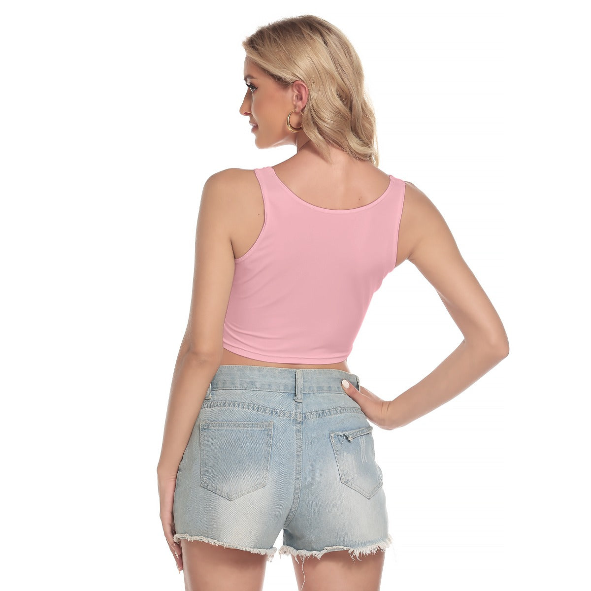 Brattitude Trans Flag Sport Crop Top